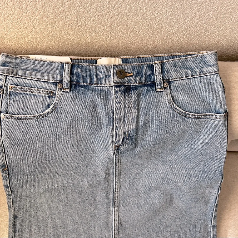 Abrand Jeans NWT Denim Midi A ‘99 Low Skirt SIZE 26